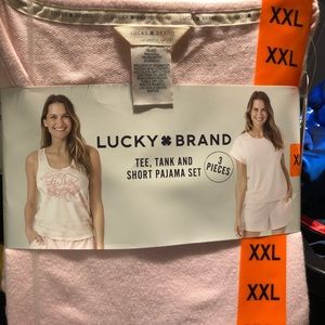 Lucky Brand 3 pieces tee,‎ tank and short PJ